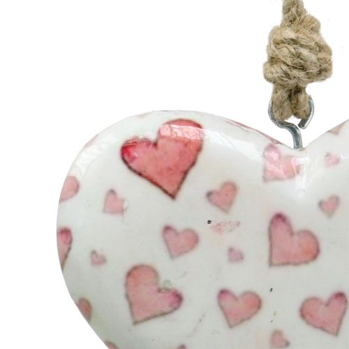 Artículo Percha decorativa corazón cerámica 11cm x 10cm