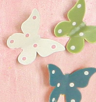 Artículo Colgantes decorativos de corazón con mariposas para decoración primaveral, 10,5 cm, 3 piezas