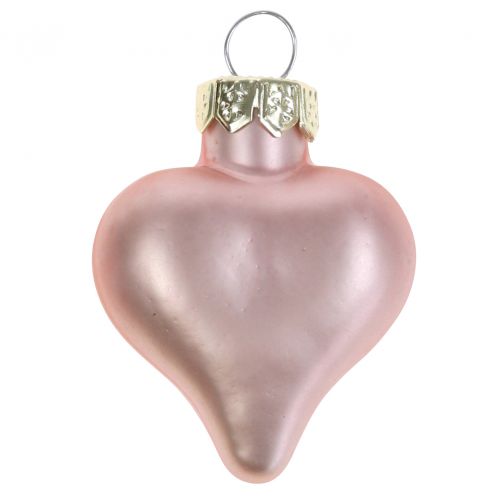 Artículo Árbol decoración corazón rosa de cristal 3cm 20p