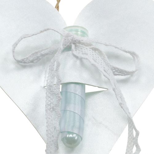 Floristik24 Percha Corazón con Orquídea Tubo Blanco 16cm 6pcs