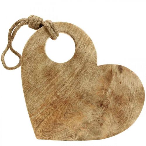 Artículo Corazón de madera decoración de pared corazón corazón placa decoración bandeja 39cm