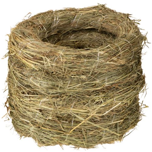 Artículo Coronas de heno, decoración de mesa natural, corona de puerta, 26-27 cm, 5 piezas