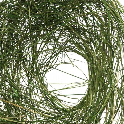 Artículo Brazalete de avestruz verde hierba decoración primavera Ø20cm
