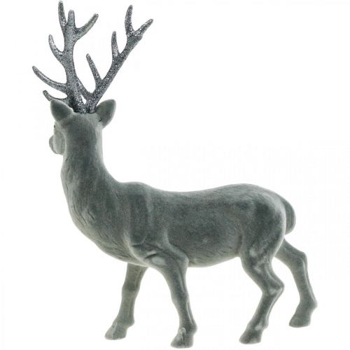 Artículo Figura decorativa Ciervo decorativo Reno decorativo Antracita H40cm