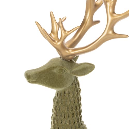 Figura decorativa de ciervo de pie, con astas, 31 cm. | Floristik24.es