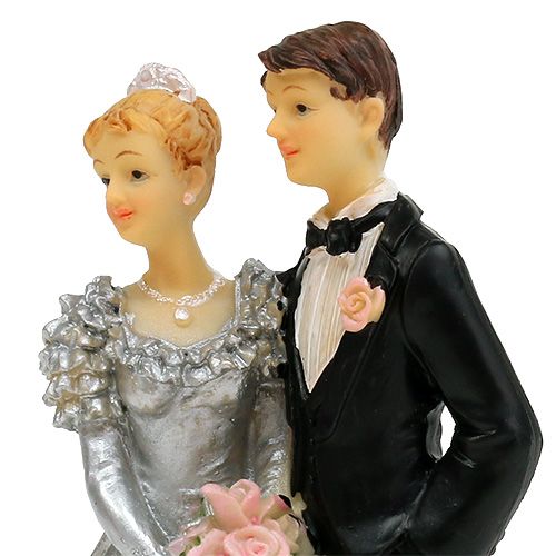 Floristik24 Novios para bodas de plata 14cm