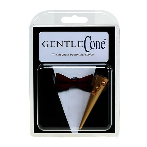 Artículo Alfiler de boda con imán, oro mate 7cm
