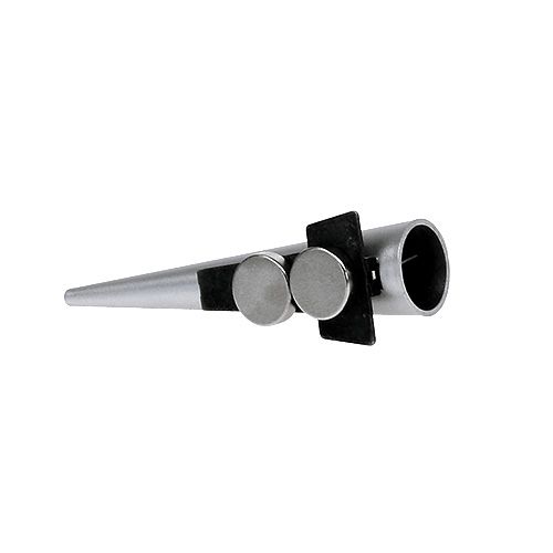 Artículo Alfiler de boda con imán, plata mate 7cm