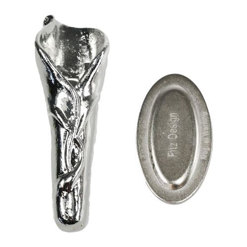 Artículo Pin de boda con imán plata 5cm
