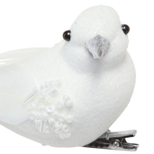 Artículo Palomas decorativas para bodas como pareja de palomas con clip blanco 22cm 2 piezas