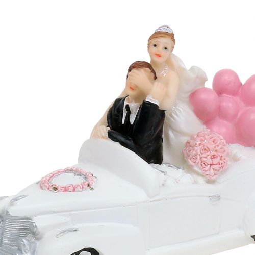 Artículo Figura de boda recién casados en el coche 16cm