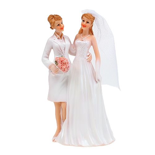 Floristik24 Figura de boda mujer pareja 17cm