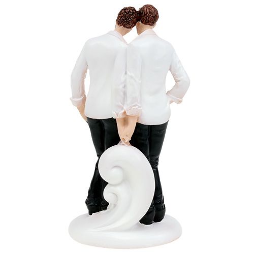 Floristik24 Figura de boda pareja masculina 19cm