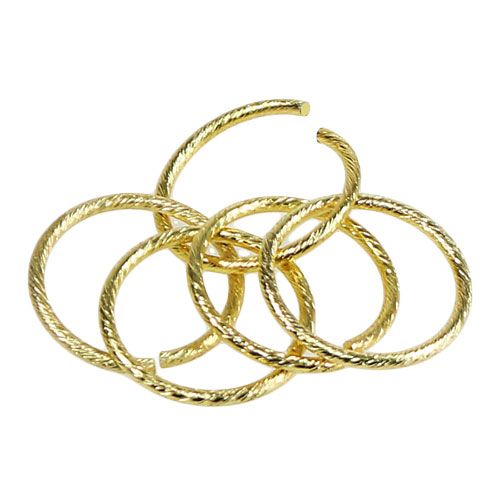 Floristik24 Anillos de boda oro Ø3cm 25pcs