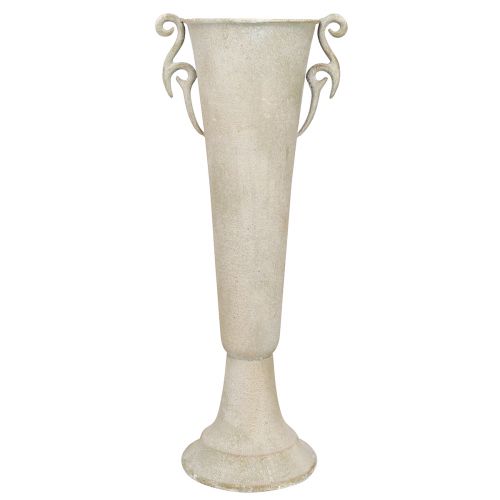Artículo Trofeo alto decorativo florero antiguo metal gris Ø15cm H50cm