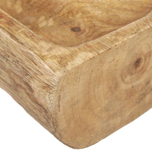 Artículo Decoración de madera con cuenco decorativo hueco de madera 40×13–16cm×6,5cm