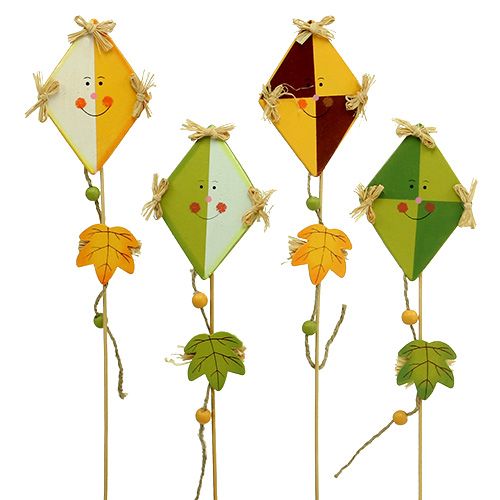 Dragón de madera en la varilla 9,5cm 8pcs Dragón de madera en la varilla 9,5cm 8pcs