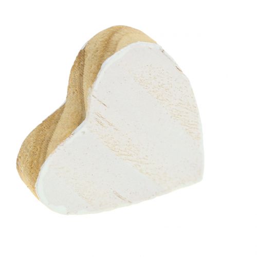 Artículo Corazón de madera en bolsa 2cm - 4cm 24 piezas