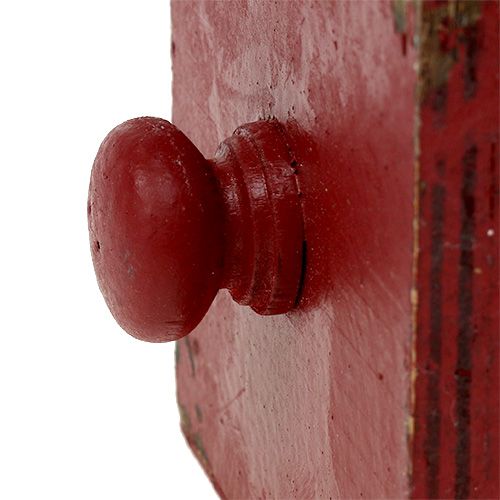 Floristik24 Caja de madera, cajón rojo 9x9x9cm 1pc