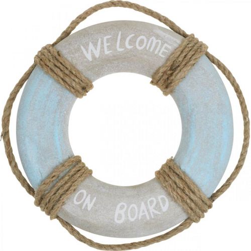 Floristik24 Deco Marítimo Deco Salvavidas Deco Madera Náutica Ø30cm