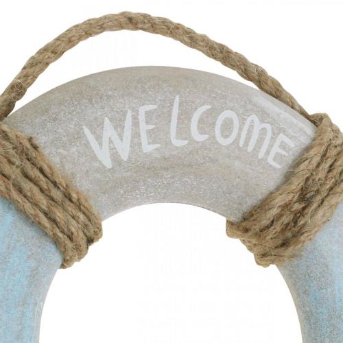 Floristik24 Deco Marítimo Deco Salvavidas Deco Madera Náutica Ø30cm