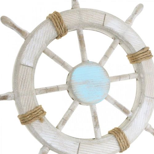 Floristik24 Volante de madera Decoración náutica Decoración de pared marítima Ø45cm