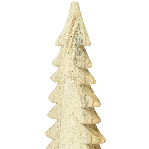 Artículo Árbol de Navidad de madera Decoración navideña Paulownia natural H54cm