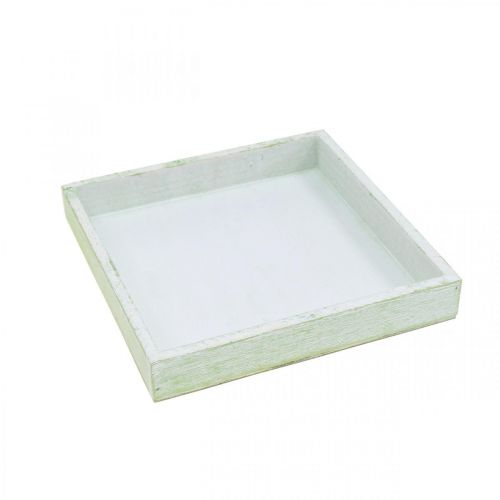Floristik24 Posavasos de madera, decoración de mesa, bandeja para plantar 19×19cm