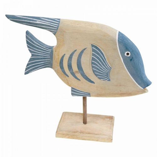 Peces decorativos de madera grandes, peces decorativos de pie Al. 30 cm