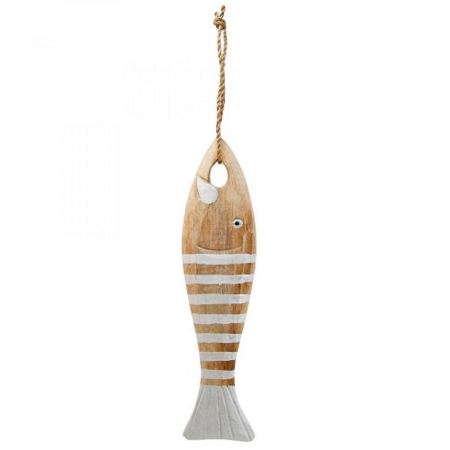 Floristik24 Peces de madera decoracion pez maritimo colgante madera 28.5cm