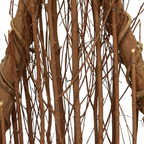 Decoración de abeto de madera decoración de madera ramas naturales enredaderas 25x10x50cm