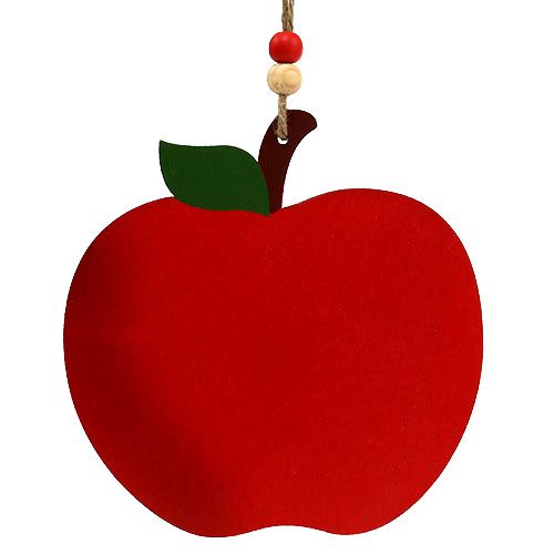 Floristik24 Manzana de cangrejo para colgar 12,5cm rojo 12pcs