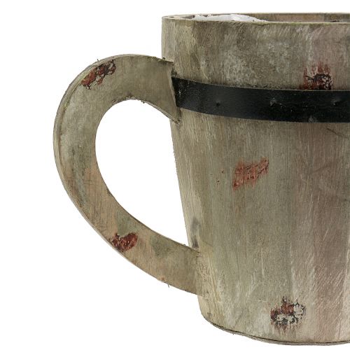 Floristik24 Copa de madera para plantar Ø14cm H14.5cm