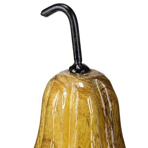Artículo Pera de madera pera decoración de madera otoño rojo amarillo blanco 12×6cm 3 piezas