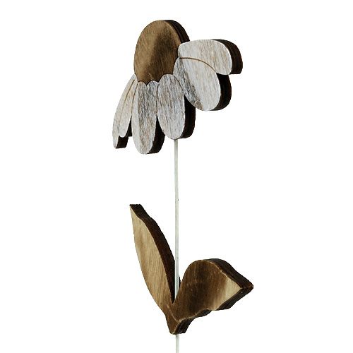 Floristik24 Flor de madera naturaleza 27cm x 12cm 2pcs