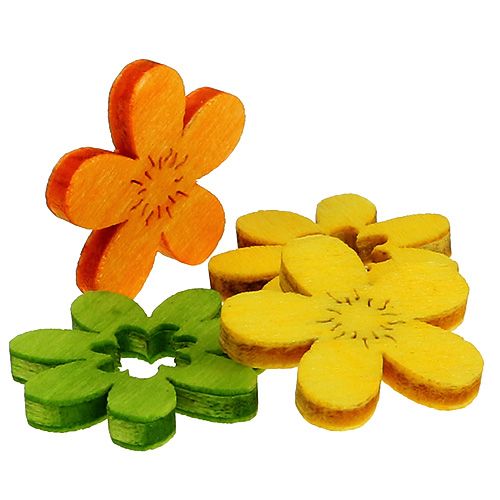 Floristik24 Decoración de cama de flores de madera surtido de 2cm de colores. 144St
