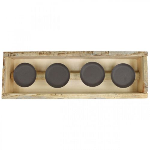 Artículo Decoración de mesa candelabro de Adviento portavelas madera L48cm