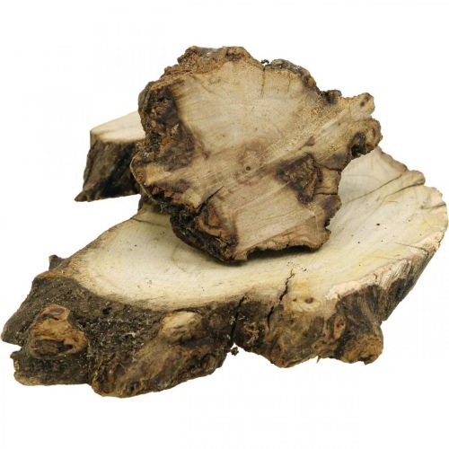 Floristik24 Discos de madera deco root wood scatter decoración madera 3-8cm 500g