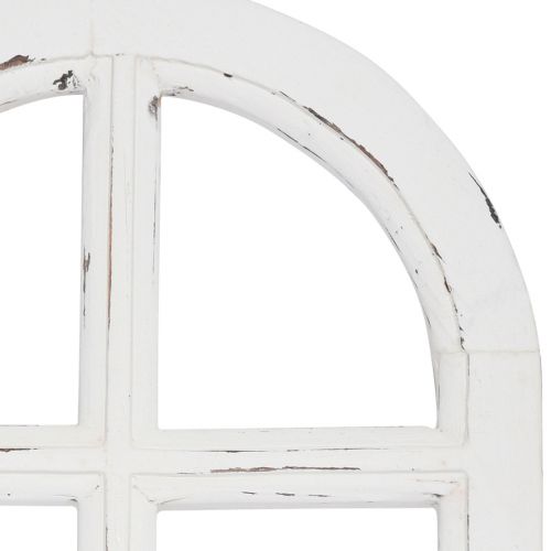 Floristik24 Decoración de madera shabby chic marco de ventana decorativo madera blanco 29,5×48cm