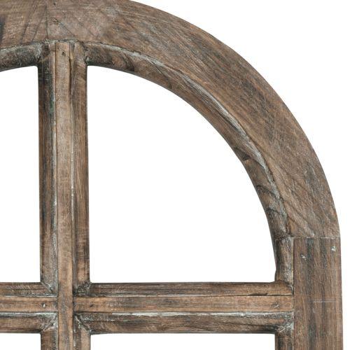 Floristik24 Decoración de madera marco de ventana decorativo rústico madera marrón 29,5×48cm