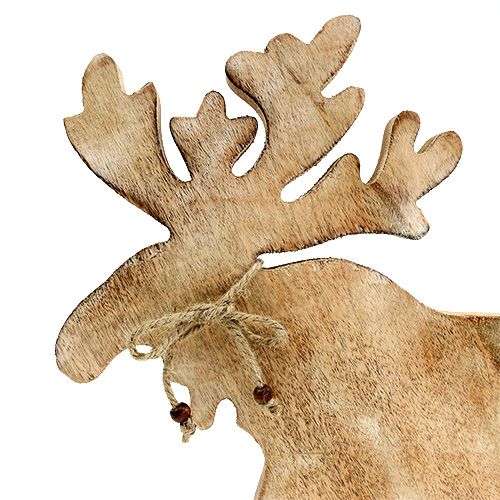 Floristik24 Alce Decoracion en madera Al. 34.5cm An. 29cm naturaleza