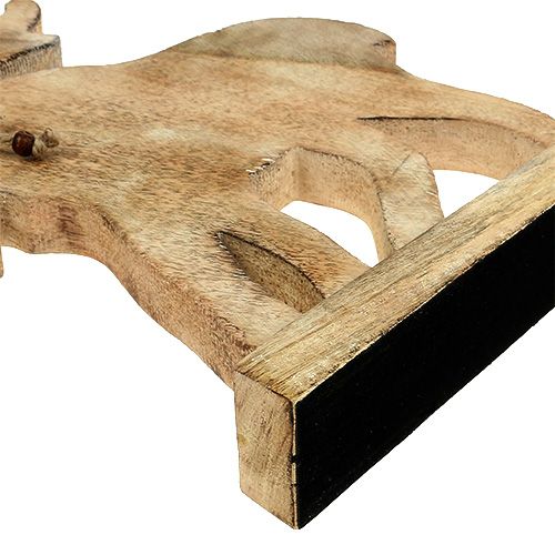 Floristik24 Alce Decoracion en madera Al. 34.5cm An. 29cm naturaleza