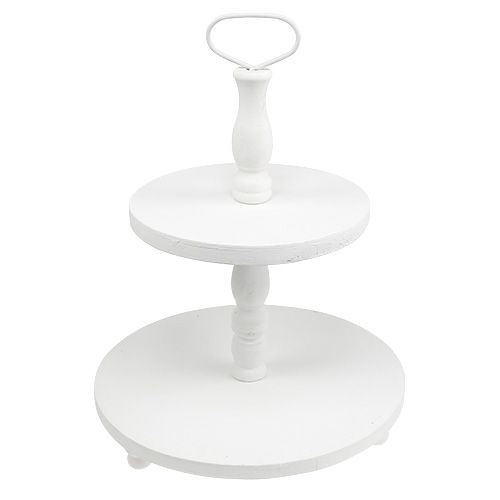 Estante de madera blanco H50cm | Floristik24.es