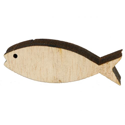 Floristik24 Decoración dispersa pez de madera 5cm 16 piezas