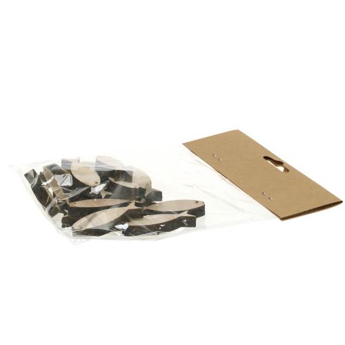 Floristik24 Decoración dispersa pez de madera 5cm 16 piezas