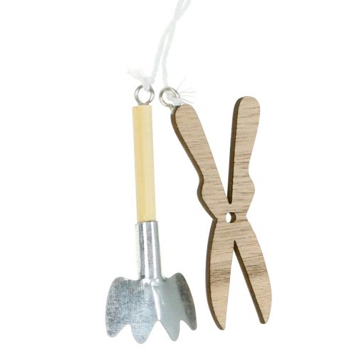 Floristik24 Colgador de madera para herramientas de jardín 5 uds.