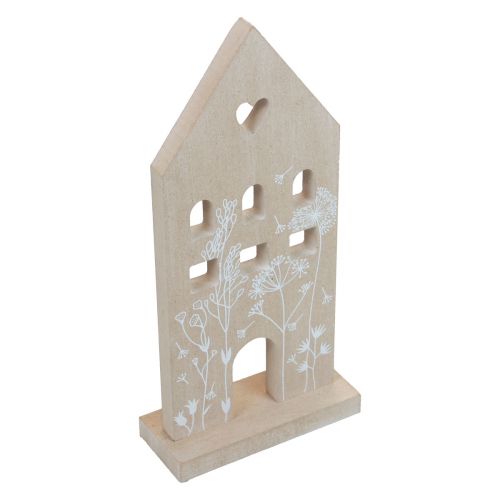 Floristik24 Casa de madera decorativa casa mesa soporte madera 28,5cm