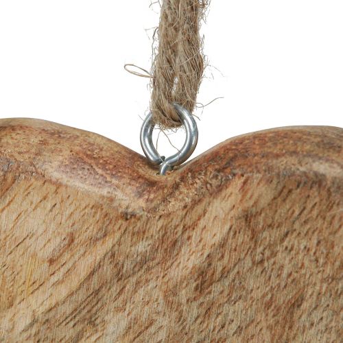 Artículo Corazón de madera corazones decorativos naturales para colgar madera 10cm 8uds