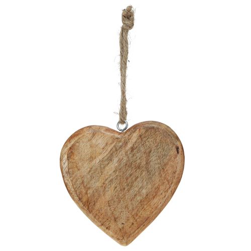 Artículo Corazón de madera corazones decorativos naturales para colgar madera 10cm 8uds