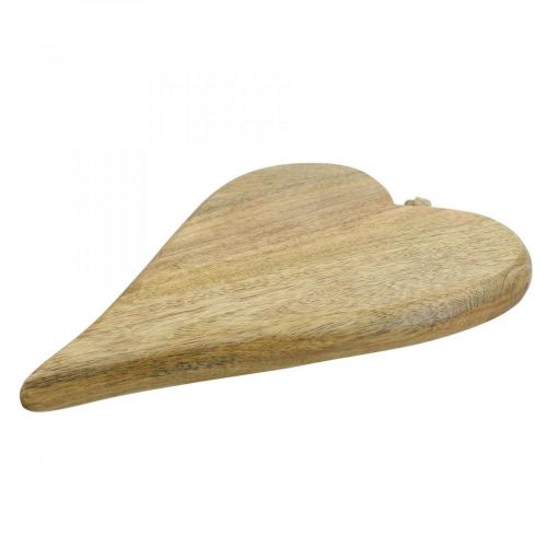 Floristik24 Colgador decorativo de corazón de madera decoración de madera de corazón para colgar naturaleza 26cm